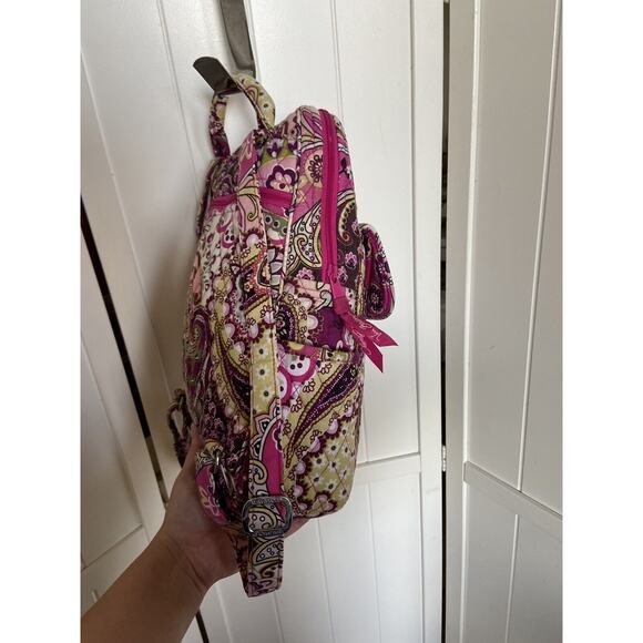 Vera Bradley Very Berry Paisley Small Backpack Bag Plum & Pink Retired‎ 12\